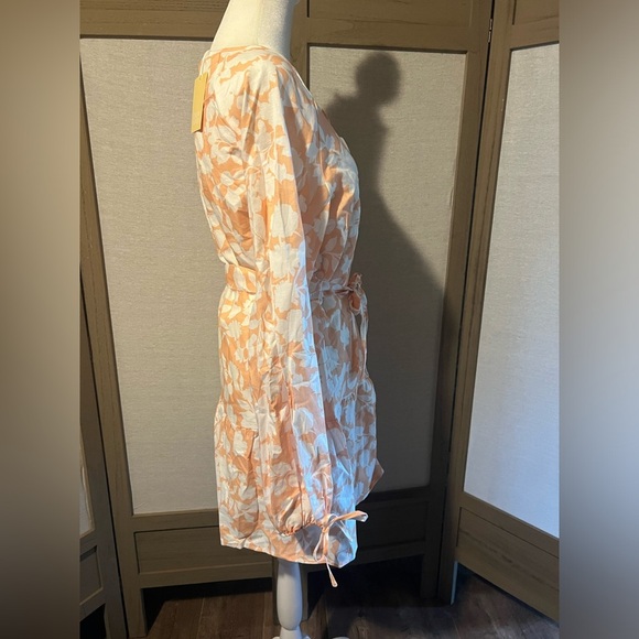 CHARLIE HOLIDAY EVE LINEN BLEND DRESS IN BLOOM - Size 2 XS - Picture 3 of 11